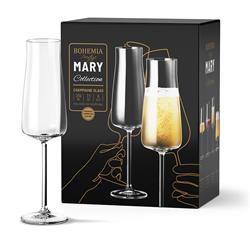 BOHEMIA PRESTIGE MARY KIELISZEK 210ML SZAMPAN 6SZT-22389