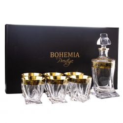 BOHEMIA PRESTIGE VERSO GOLD ZESTAW 1+6 WHISKY