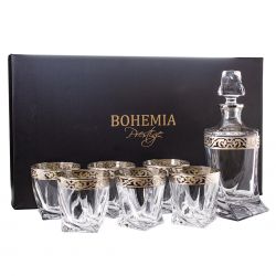 BOHEMIA PRESTIGE BAROKO PLATINUM ZESTAW 1+6 WHISKY