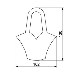 WYKRAWACZ PIERNIKOWY KOSZYK 13 CM-1147