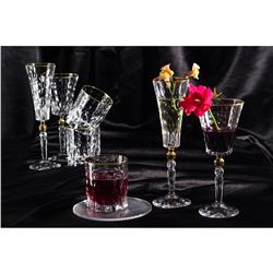 BOHEMIA PRESTIGE CONTE GOLD SZKLANKA 340ML 6SZT-22793