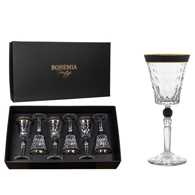 BOHEMIA PRESTIGE CONTE MODERN KIELISZEK WINO 6SZT-22801