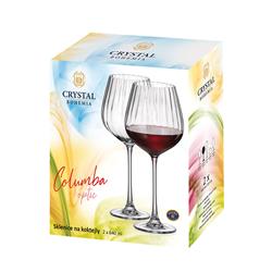 BOHEMIA COLUMBA OPTIC KIELISZEK WINO 640ML 2SZT-22836