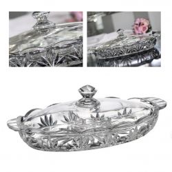 BOHEMIA TULIP NACZYNIE Z POKRYWĄ 405