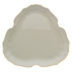 BERNADOTTE IVORY GOLD PATERA TRÓJKATNA 35 CM