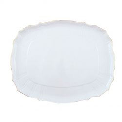 BERNADOTTE IVORY GOLD PÓŁMISEK PROSTOKĄTNY 40 CM