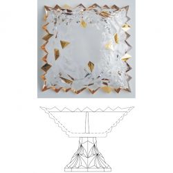 BOHEMIA JIHLAVA GLACIER GOLD SNACK MISA N/ N 280MM