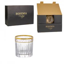 BOHEMIA PRESTIGE DORATO 310ML SZKLANKA WHISKY 6SZT