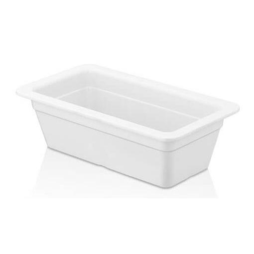 MELAMINA POJEMNIK GN 1/3 17,6x32,5x10CM BIAŁY-16680