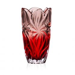 BOHEMIA FLORA RED PINK WAZON 280MM