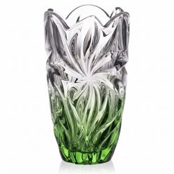 BOHEMIA FLORA GREEN GRADIENT WAZON 280MM