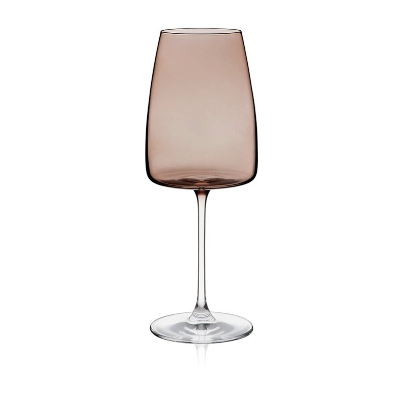 RONA DECO KIELISZEK 510ML WINO 4SZT FADE AMBER-23899