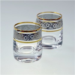 BOHEMIA IDEAL 60ML KIELISZEK ZŁOTO-PLATYNA  6 SZT-5136