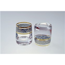 BOHEMIA IDEAL 60ML KIELISZEK ZŁOTO-PLATYNA  6 SZT-23939