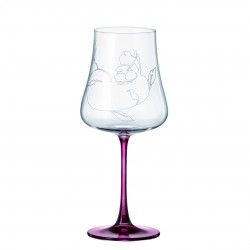 BOHEMIA IDUNA RED FOOT KIELISZEK 650ML WINO 6SZT
