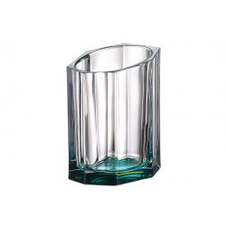 BOHEMIA BAZALT GREEN BOTTOM WAZON 200MM