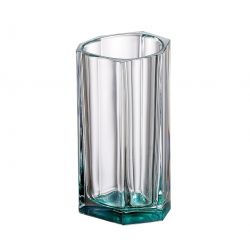BOHEMIA BAZALT GREEN BOTTOM WAZON 250MM