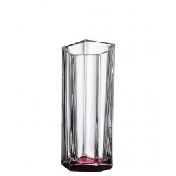 BOHEMIA BAZALT PINK BOTTOM WAZON 300MM