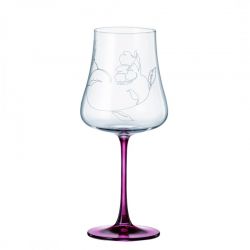 BOHEMIA IDUNA RED FOOT KIELISZEK 650ML WINO 6SZT