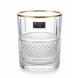 BOHEMIA PRESTIGE ELEGANTE GOLD SZKLANKA 340ML 6SZT
