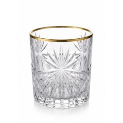 BOHEMIA PRESTIGE FIORE GOLD SZKLANKA 320ML  6SZT