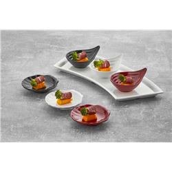 MELAMINA OYSTER MISKA DO PRZYSTAW. CZERWONA 80ML-17167