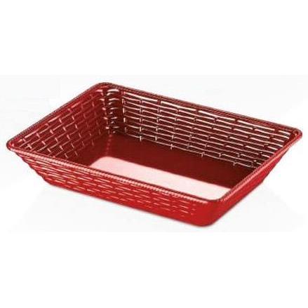 MELAMINA HENA KOSZYK NA CHLEB 37x27x8CM CZERWONY-16771