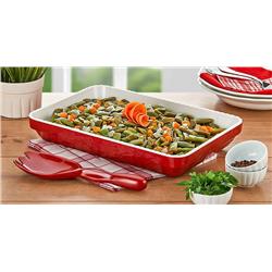 MEL OLIE SET SAŁATKOWY PROSTOKĄTNY CZER/BIEL 2x-17089