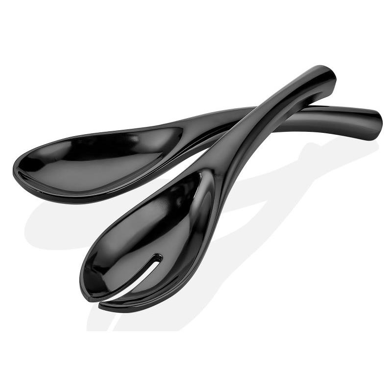 MELAMINA ŁYŻKA+WIDELEC KPL 2 SZT CZARNY 24CM-16821