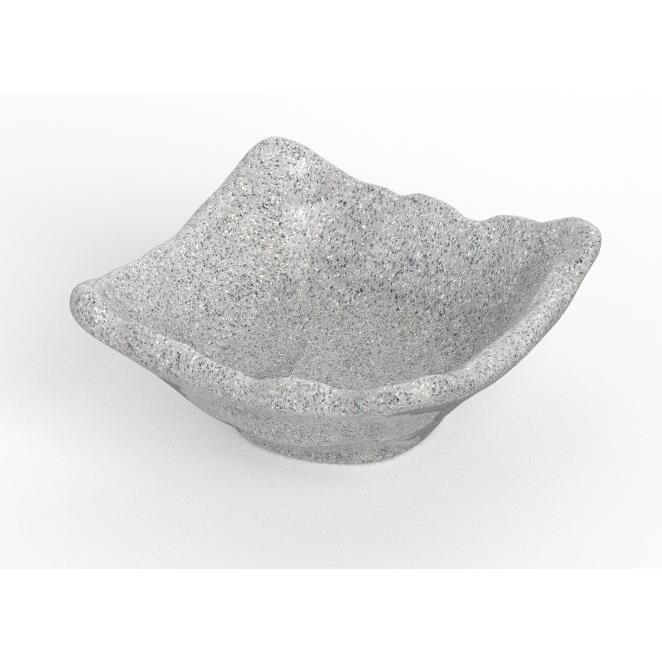 MELAMINA GRANITE MISKA POJEDYNCZA 9CM SZARA-16838