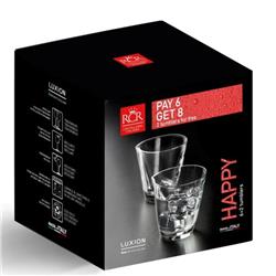 * RCR HAPPY SZKLANKA DO WHISKY 6+2 315 ML-17803