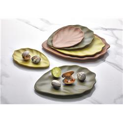 MELAMINA TERRA VINEA PÓŁMISEK LIŚĆ 20CM ZIELONY-17155