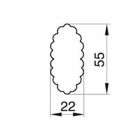 WYKRAWACZ OWAL ZĄBKOWANY 5,5 CM-10906