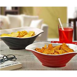 MEL DUET ZESTAW MISEK 4SZT CZERWONO - BIAŁY-16001