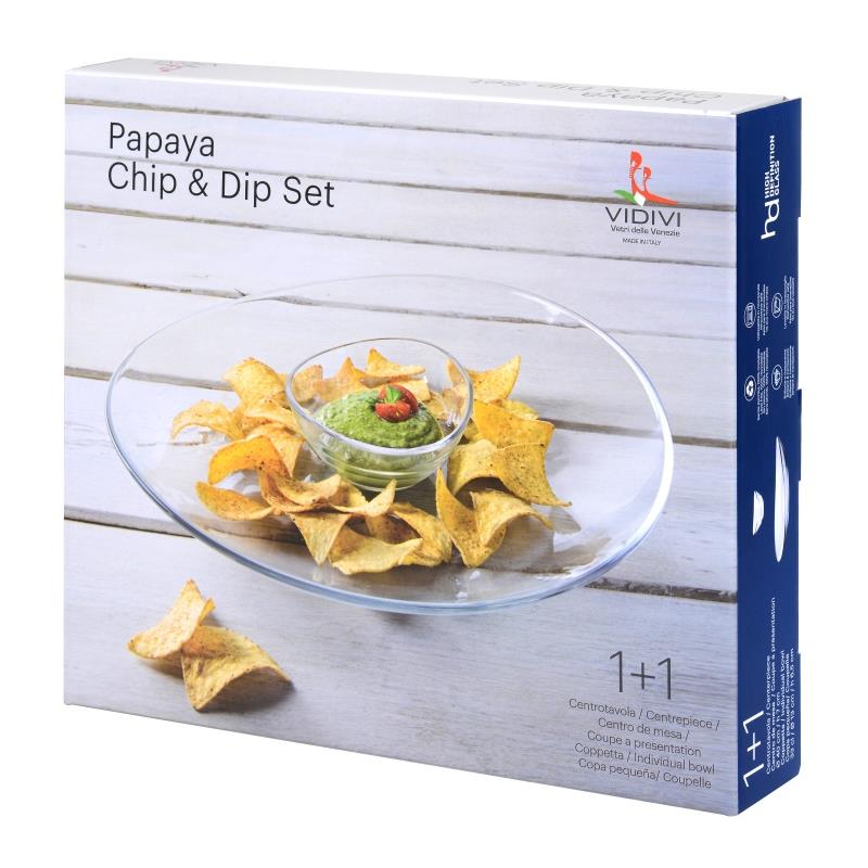 * VIDIVI PAPAYA ZESTAW DO SERWOWANIA CHIP and DIP-19818