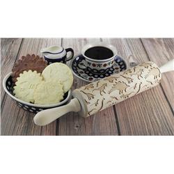 BOHEMIA POLAND WAŁEK GRAWEROWANY - DINOZAURY-11079