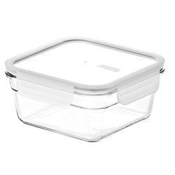 GLASSLOCK FANCY POJEMNIK KWADRATOWY BIAŁY 900ML-19741