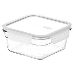 GLASSLOCK FANCY POJEMNIK KWADRATOWY BIAŁY 1650ML-19737