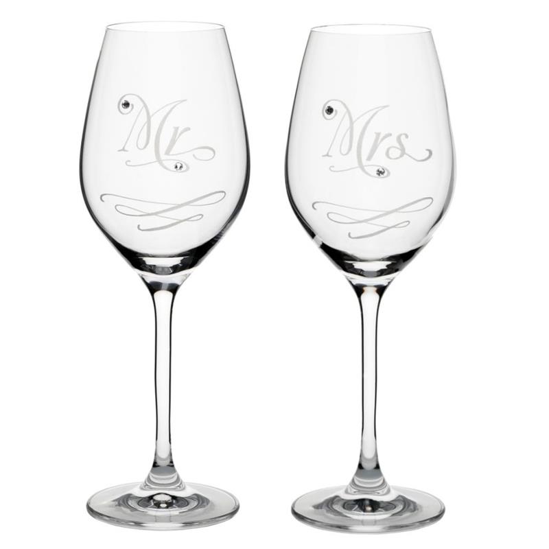 SWAROVSKI MR&MRS KIELISZEK WINO 360ML KPL 2 SZT-21360