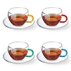 SIMAX EVA COLOR FILIZANKA+SPODEK 0,25L KPL 4 SZT-21474