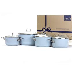 BELIS KPL. 4 GARNKÓW Z POKRYWKAMI BŁĘKITNY PREMIUM-21583