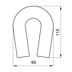 WYKRAWACZ PIERNIKOWY PODKOWA 11,5 CM-10530