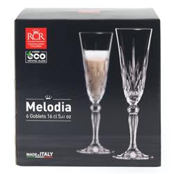 RCR MELODIA KIELISZEK 160ML SZAMPAN KPL 6 SZT-21240