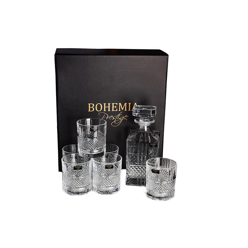 BOHEMIA PRESTIGE ELEGANTE ZESTAW DO WHISKY 1+6 NEW-21883 BOHEMIA PRESTIGE ELEGANTE ZESTAW DO WHISKY 1+6 NEW-21883