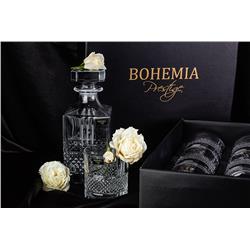 BOHEMIA PRESTIGE ELEGANTE ZESTAW DO WHISKY 1+6 NEW-21888