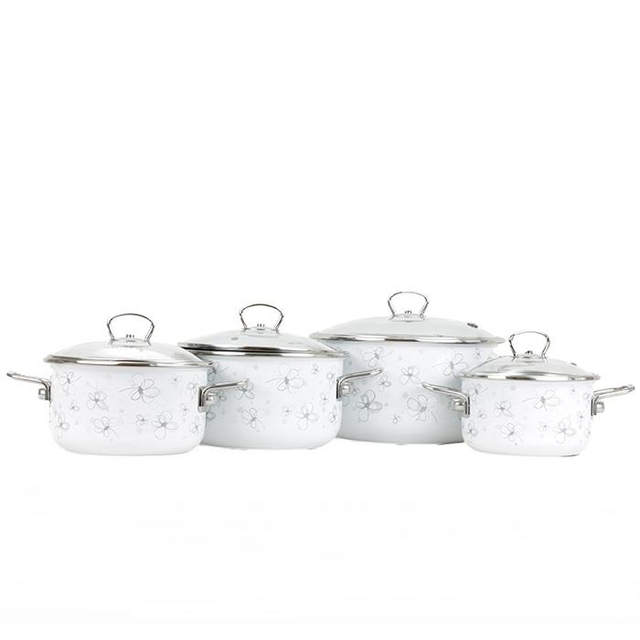 BELIS KPL. 4 GARNKÓW Z POKRYWKAMI BIAŁY PREMIUM-21985