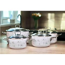 BELIS KPL. 4 GARNKÓW Z POKRYWKAMI BIAŁY PREMIUM-21991