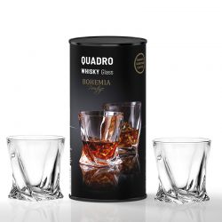 BOHEMIA PRESTIGE QUADRO SZKLANKA WHISKY TUBA 2x